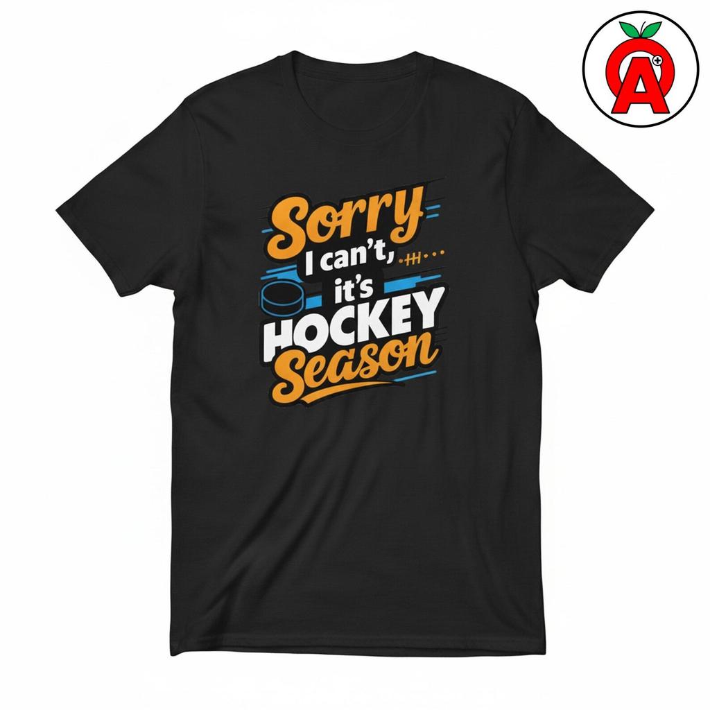 Hockey Season T-Shirt, Hockey Graphic Shirt, Ice Hockey Classic TShirt, Sports Casual Top, Puck Crew Neck Tee, Players Unisex Shirt
