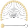 100Pcs DIY Craft Wool Daubers Ball Brush 12.5/15cm Leatherworking Tools  Bowling Shoe Brush