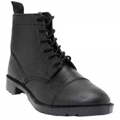 Mens 6 Eye Grain Leather Cadet Boots