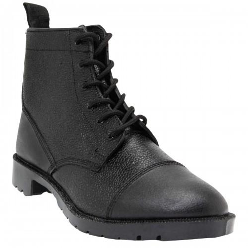 Grafters Mens 6 Eye Grain Leather Cadet Boots