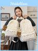 Korean Style Girls Backpack With Bow Pattern For School And Travel Purposes