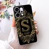 Transparent For Oppo Reno 14Pro CPH2739 PKZ110 Cover For Oppo Reno14 Pro Case Luxury Crown A-Z Letters 2D Flat Pattern