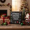 Contemporary Workout Themed Holiday Calendar Clear Acrylic Storage Container For Festival Fitness Surprises