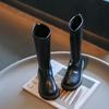 Mädchen Langstiefel Herbst und Winter Kinder Hochstiefel Weiche Sohle Mode Stiefel Lange Lederstiefel