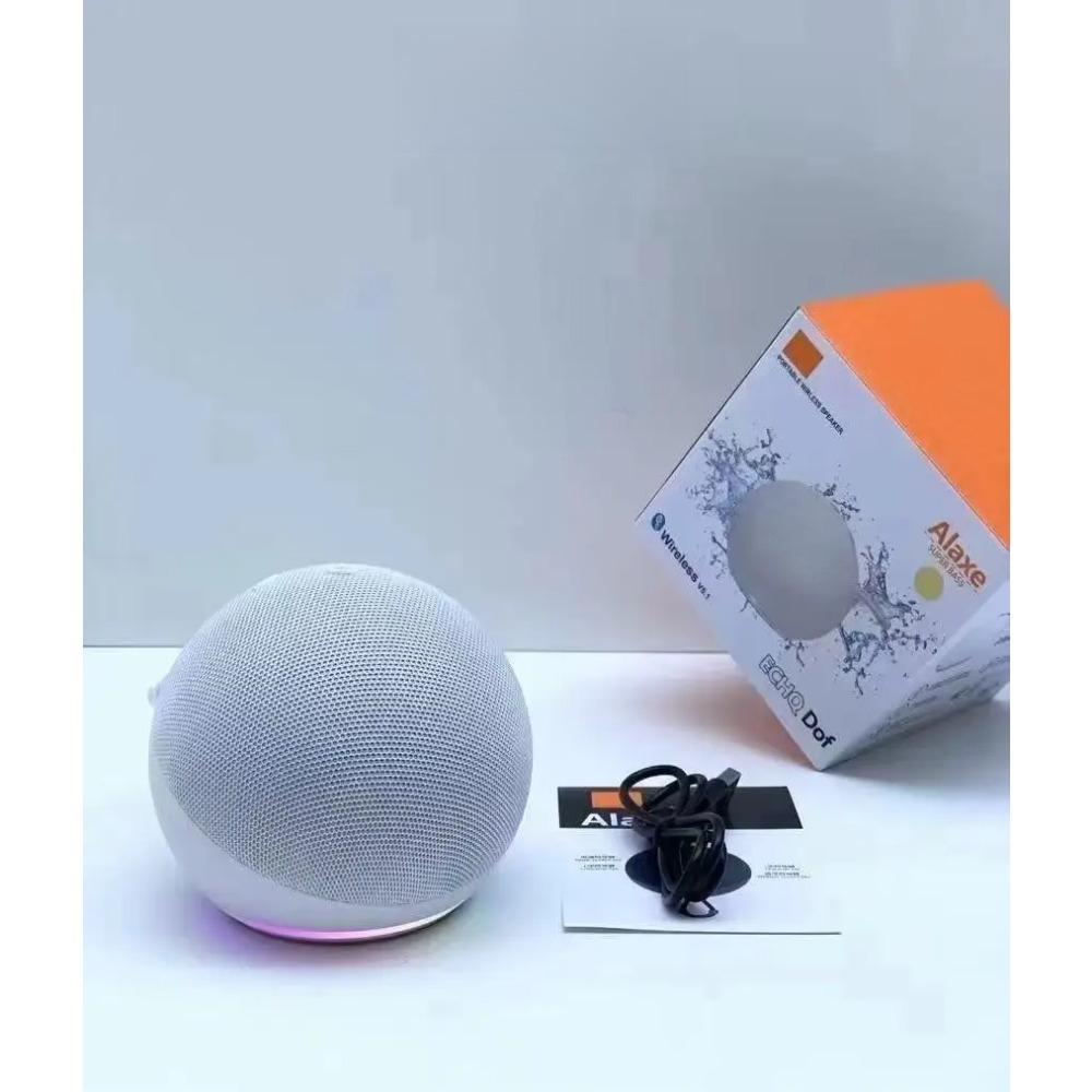 Wireless Bluetooth Speaker with 360° Surround Sound IPX4 Waterproof Speaker RGB Lights Portable Subwoofer for Party Travel
