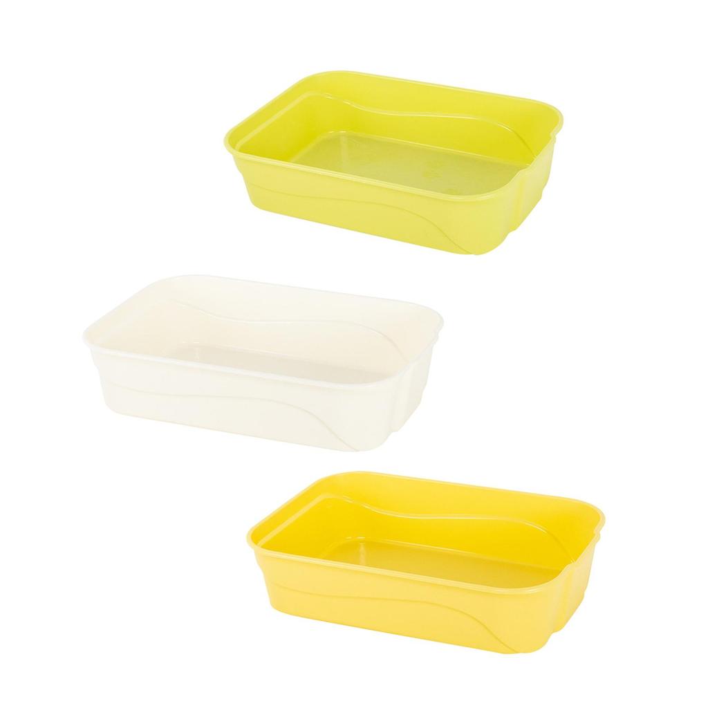 Cat Litter Box High Side Sifting Litter Box Open Top Cat Litter Tray for Kitty Rabbit Indoor Cats Easy to Clean and Assemble