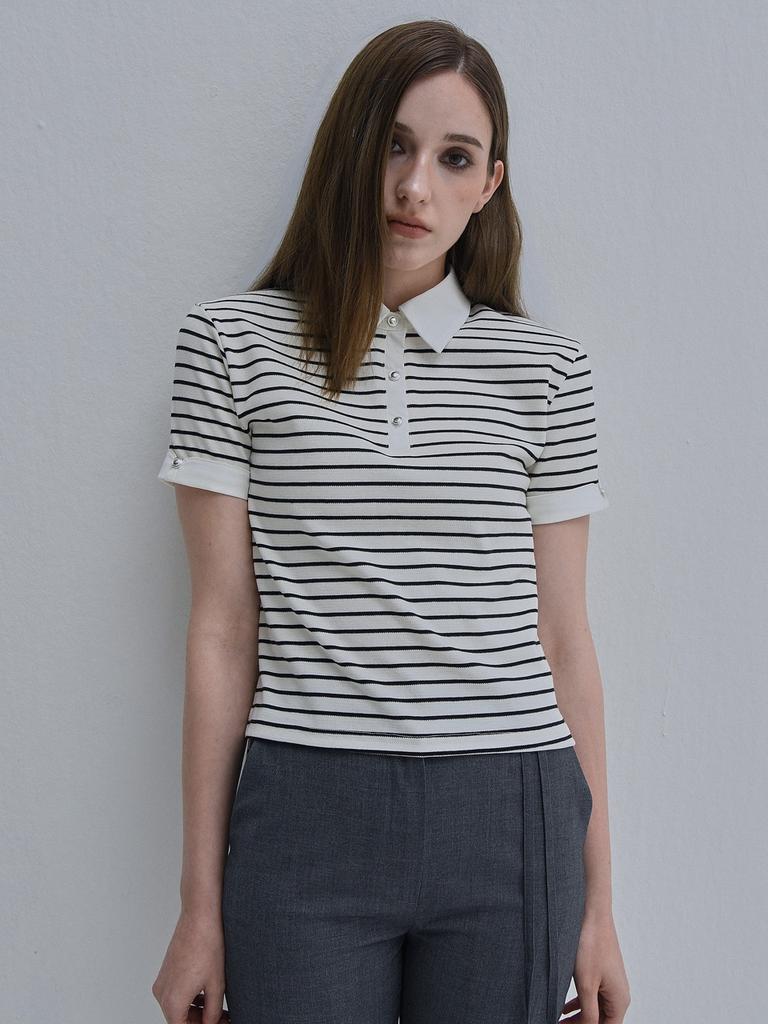 Iteoneollain Gentle Rugby Polo_Ivory