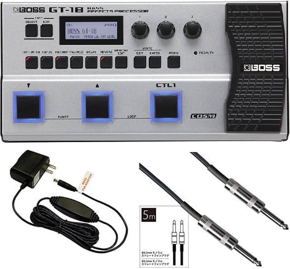 

BOSS bass Bass Effects Processor genuine adapter shield 5m set multi-effector GT-1B + + чорний