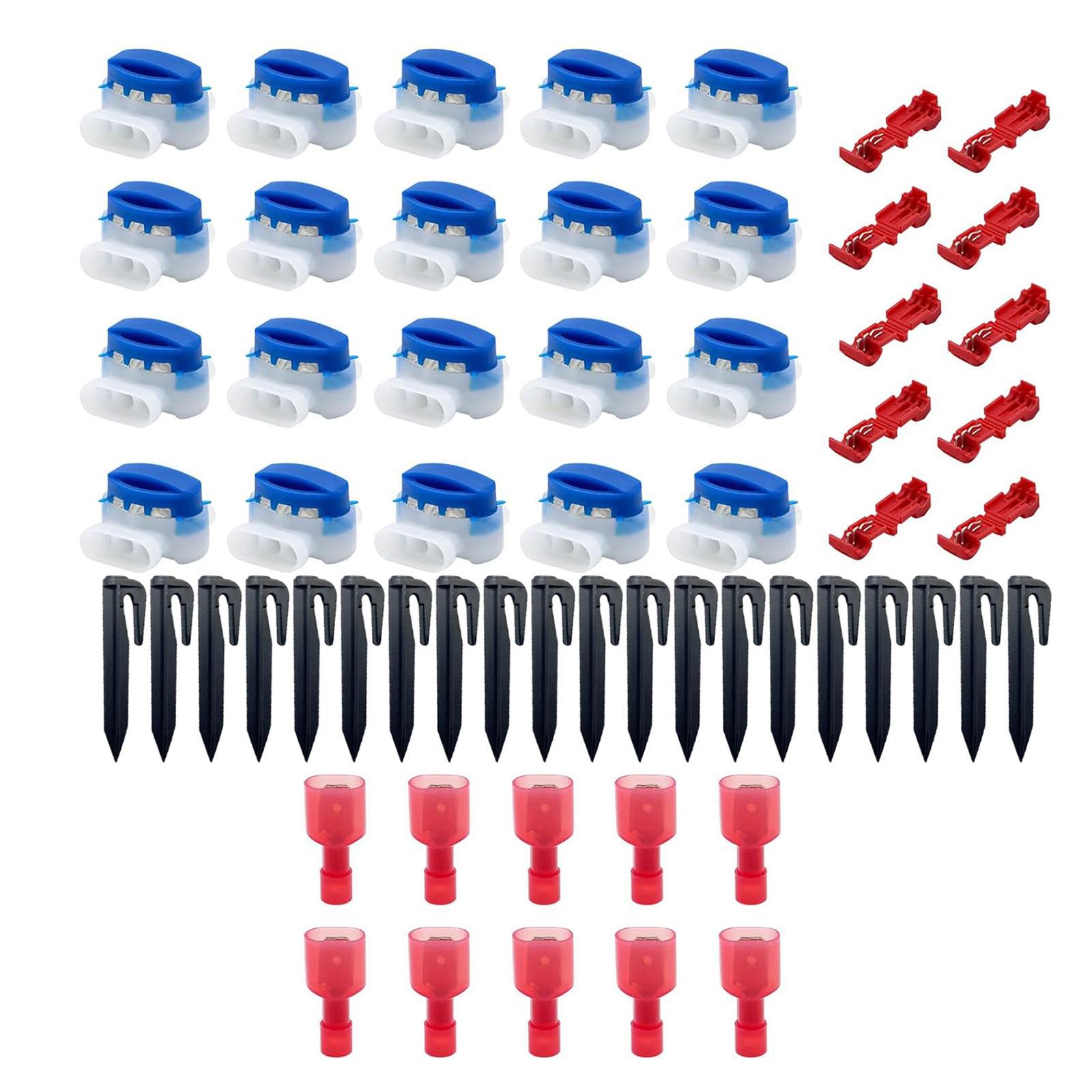 

Convenient Grass Trimmer Kit Reliable Lawn Mower Wire Connector Set Ground Hooks Cable Connectors Perfect for Homeowners