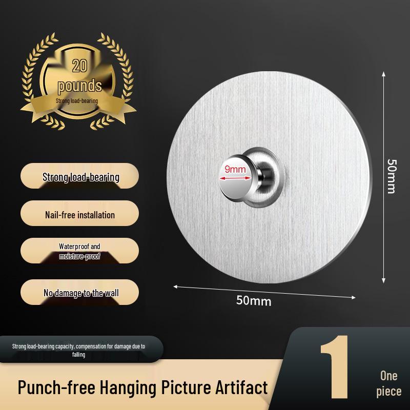Strong Adhesive, Hole-Free Wall Hooks for Hanging Wedding Photos and Paintings