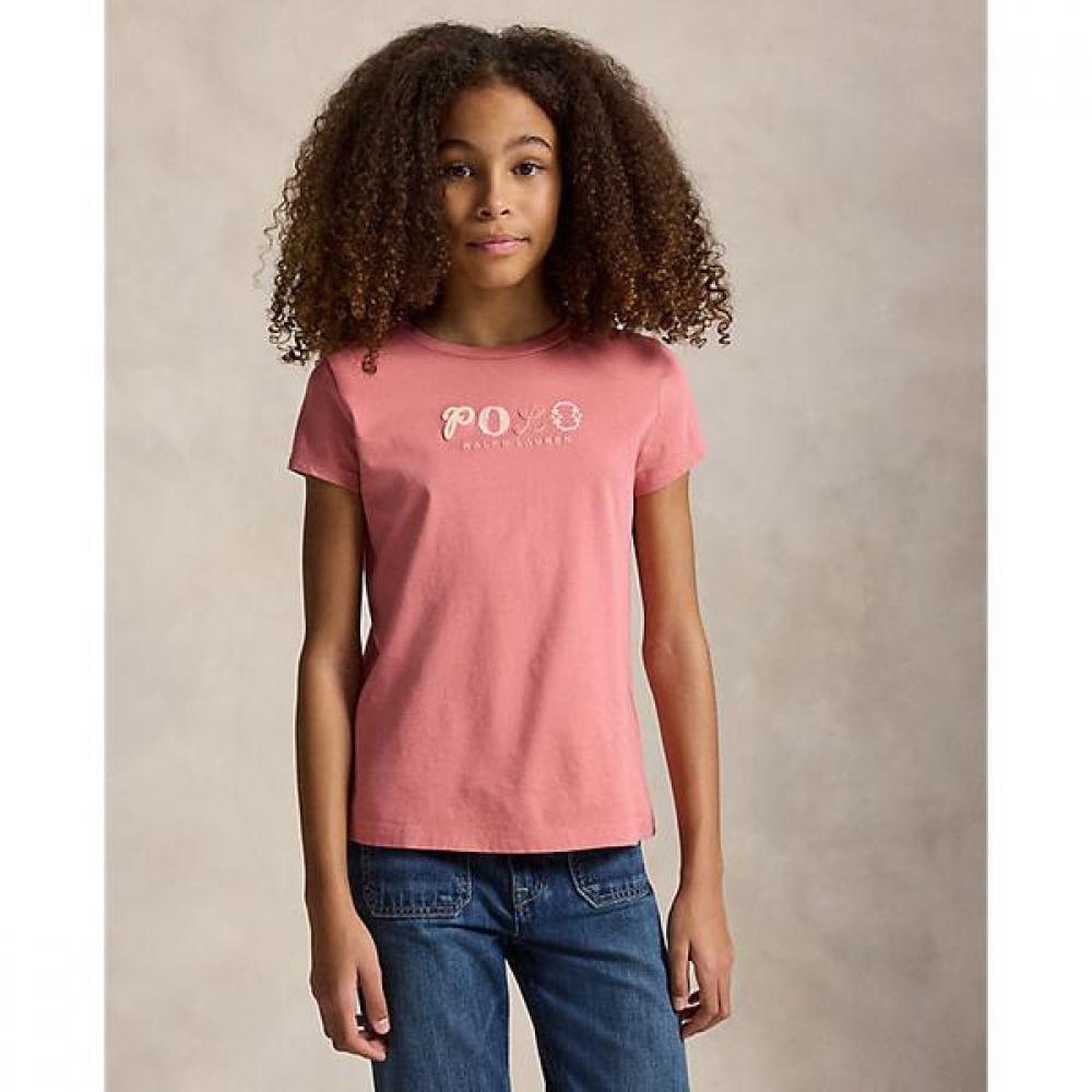 Polo Ralph Lauren Girls Logo Cotton Jersey Tee 7 16 Years Cwpotshg8020542650 S