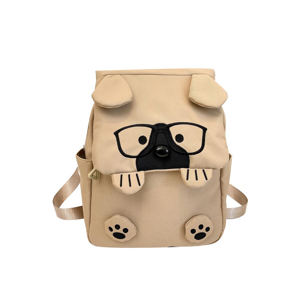 Cartoon Dog Shape Kids Backpack With Large Capacity For School And Daycare