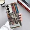 Funny Cats Fashion Style Plating Phone Case For Samsung A17 A07 A37 A57 A16 A56 A15 A55 A14 A54 A13 A53 A26 A36 A25 A35 A24 A34