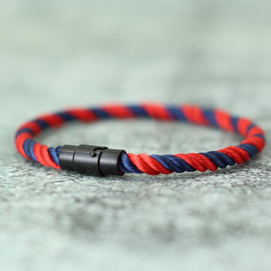 Prosty Styl Męska Bransoletka Czarna Magnetyczna Klamra Paracord Bransoletka Bangle Etniczna Morska Lina Bransoletka Rekreacyjna Pulseira Biżuteria