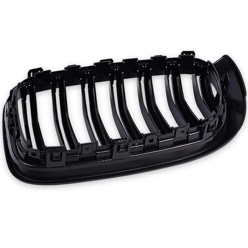For BMW F25 Grille Dual Line Front Replacement Kidney Grill Gloss Black FOR X3 F25 2014-2016 X4 F26 2015-2017
