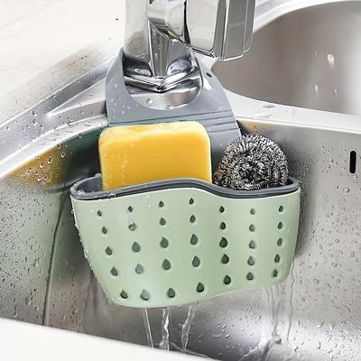 Multifunctional Silicone Sink Sponge Rack With Adjustable Shoulder Strap