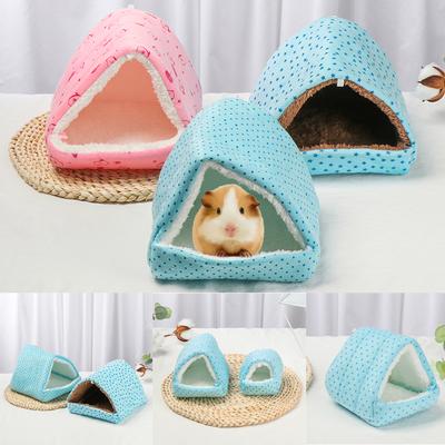 1 Pcs Hamster House Guinea Pig Nest Small Animal Sleeping Bed Winter Warm Cotton Mat Soft Accessories For Rodent/Guinea Pig/Rat