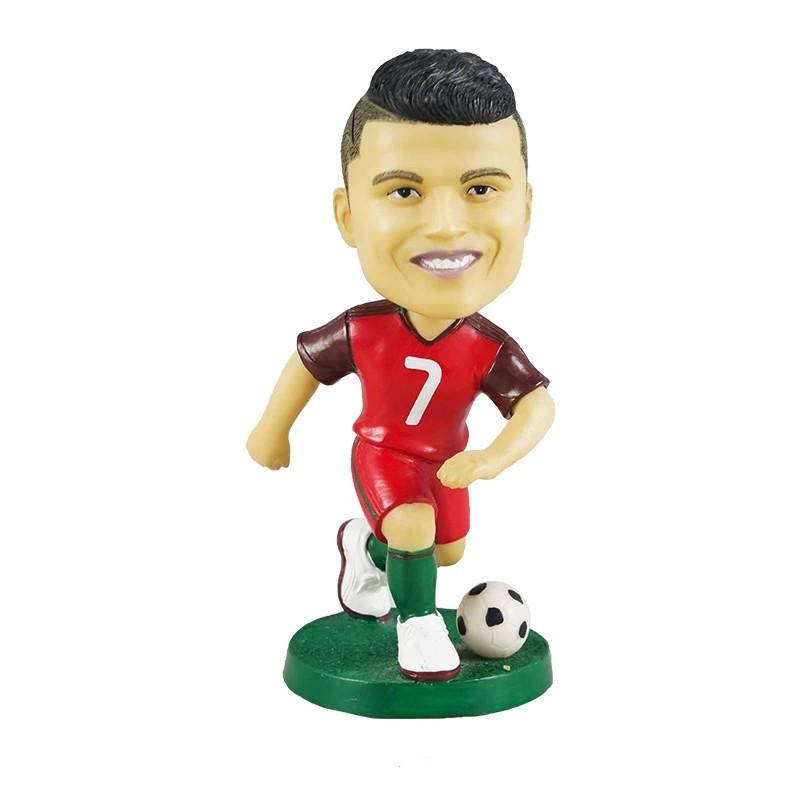 Kunstharz Fußballstar Figur 12cm Heimdeko Und Auto Ornament Geschenk Für Jungen**