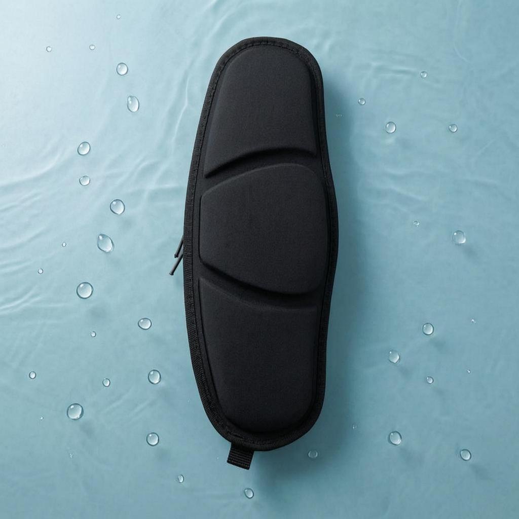 Kayak Seat Cushion textileCovered Canoes Black Watercraft Gear