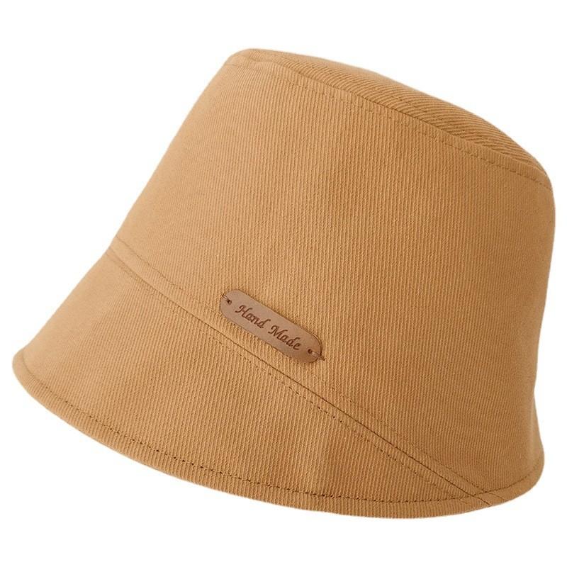 Stylish Cotton Summer Bucket Hat For Women Adjustable Breathable Sun Hat For Round Faces