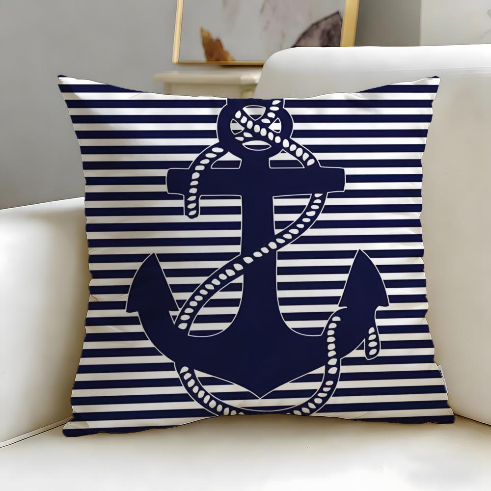 classic theme ocean sailor Cushion Cover Soft & Easy-Wash Pillow Case – Versatile for Couch, Bed, Travel and Office