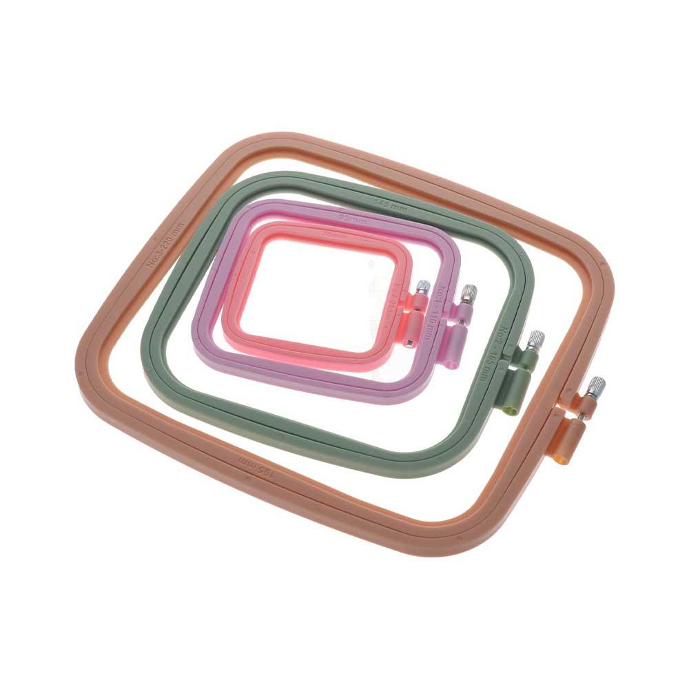 DIY Adjustable Square Household Hand Kit Embroidery Hoops Cross Stitch Art Craft Sewing Tools