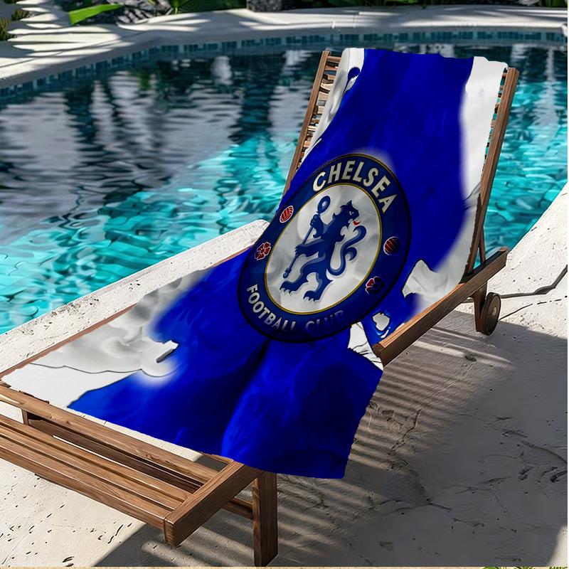Chelsea F.C Print Beach Towel, Versatile Lightweight Absorbent Beach Towel for Pool Surf Yoga Bathroom, Perfect Birthday Holiday Gift