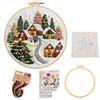 Christmas Embroidery Kit Hand Embroidery Kit creative handmade needlework kits Christmas embroidery kits for beginners