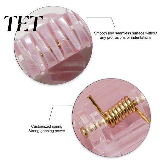 Strong Hold Hair Accessories Pearlescent Claw Clip, Non-Slip Clip for Women, Elegant Soft Color Dating Styling, Decorative Daily Wear Stylish