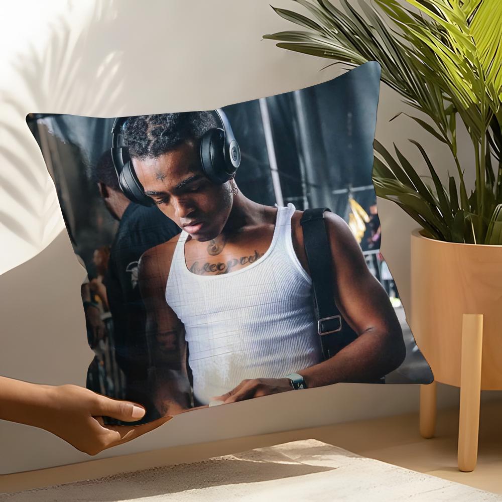 Hip Hop Z-Xxxtentacion Pillow Case Linen Cushion Covers For Decorative Sofa Home Pillows Case Car Chair Pillows Cases