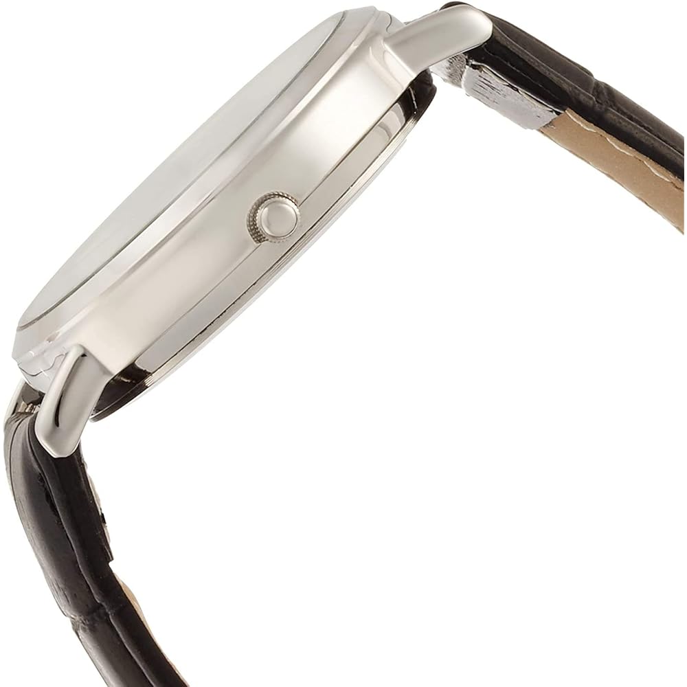 Citizen Q&Q Analog Waterproof Watch Date Day Leather Strap A202-304 Men's White