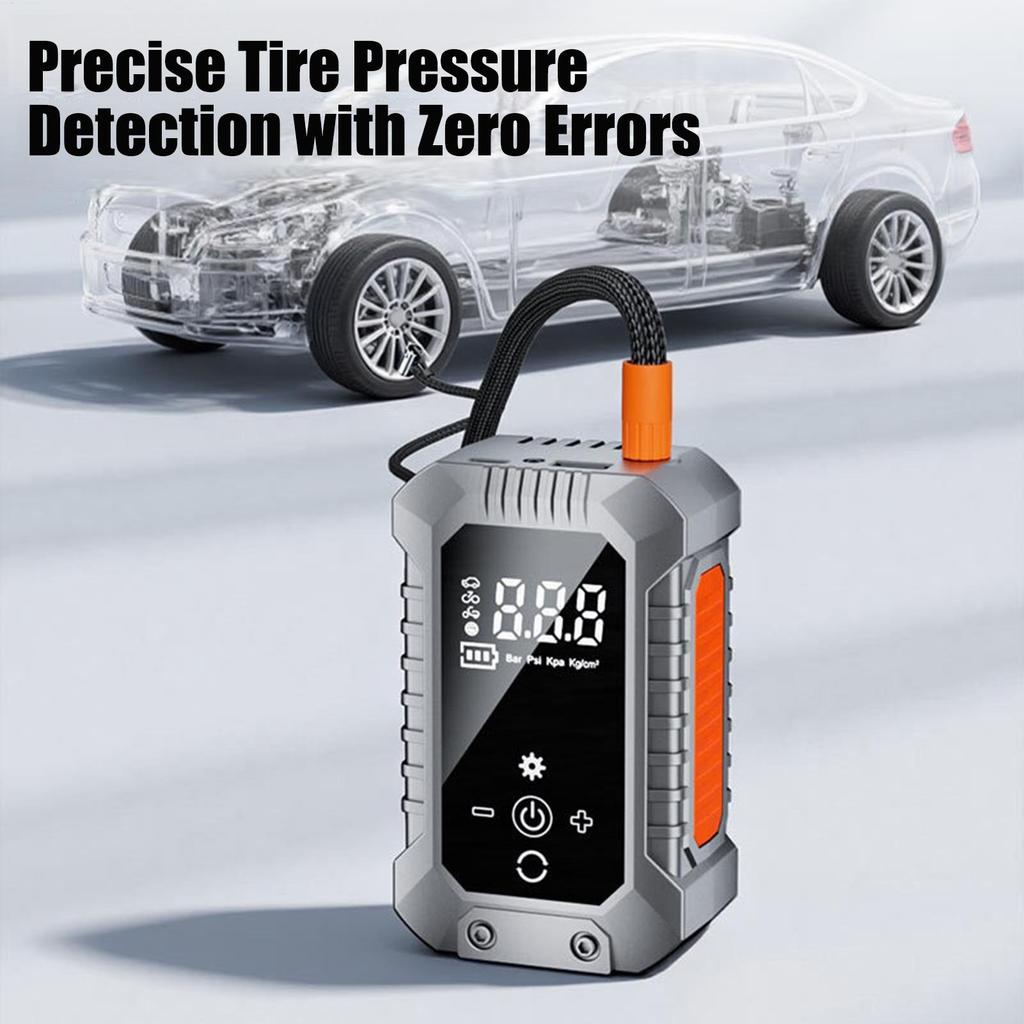 Air Pump for Car Tires with Digital Pressure Gauge Portable Air Pump Small Compressor for Bike Sedan SUV Balls Inflatable Toys