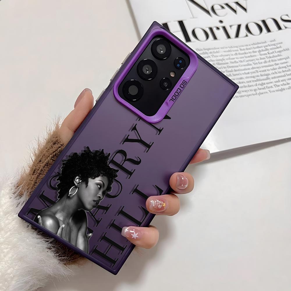 L-LaurynS H-HillS Phone Case For Samsung Galaxy S25 Edge S24 S23 S22 S21 S20 Ultra Funda Silicone Silver Cover