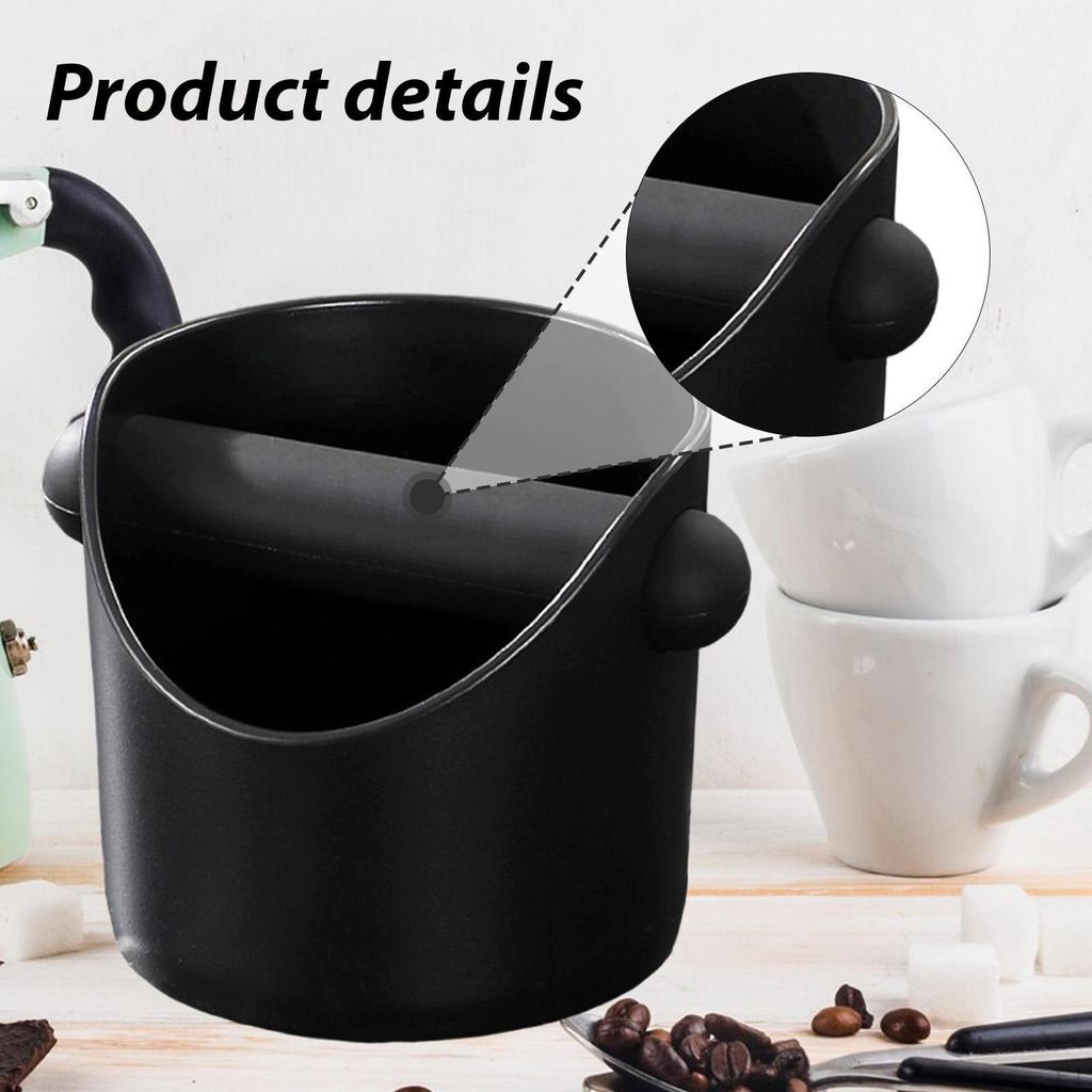 Coffee Knock Box Espresso Grounds Noise Reduction Nonslip Base Organizer Removable Rod