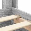 Bed Frame with Storage and Headboard Grey Sonoma