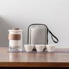 Travel Tea Set, Business Gift, Glass Outdoor Pot 2346 Ceramic Express Cup, Teapot