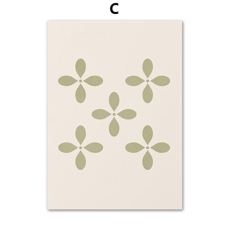 Abstract Matisse Art Canvas Painting Girl Leaves Flower Geometric Nordic Posters And Prints Wall Pictures Living Room Home Decor