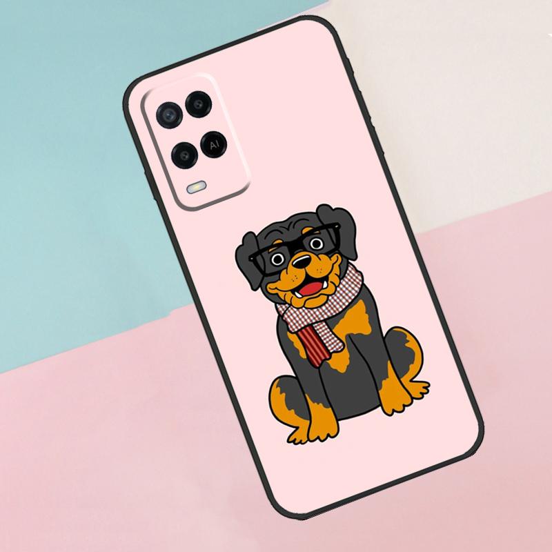 

Мультяшный ротвейлер для Oppo A74 A94 A54 A80 A78 A98 A40 A60 A18 A38 A58 A15 A17 A77 A57S A16 A76 A96 Чехол для телефона OPPO A54s