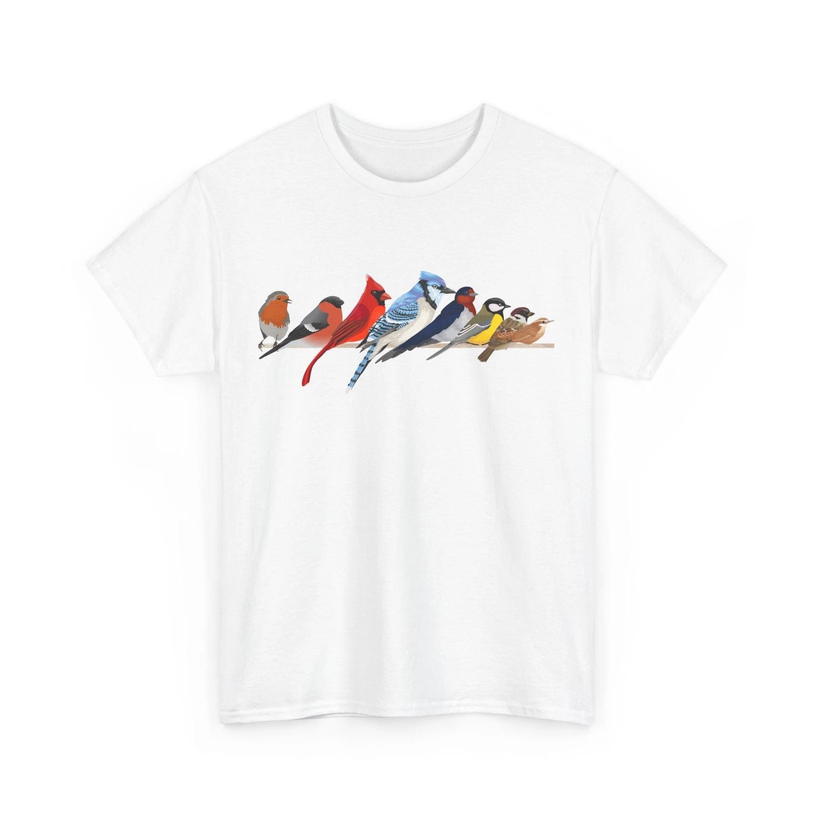 Cardinal Bird Shirt, Birds Animals Lovers Birding Ornithologist Women Men Shirt M