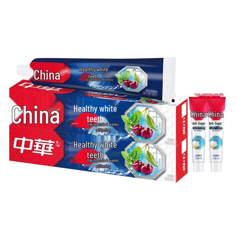 Zhonghua Jianchi White Baking Soda Fruit Flavor Toothpaste Combo