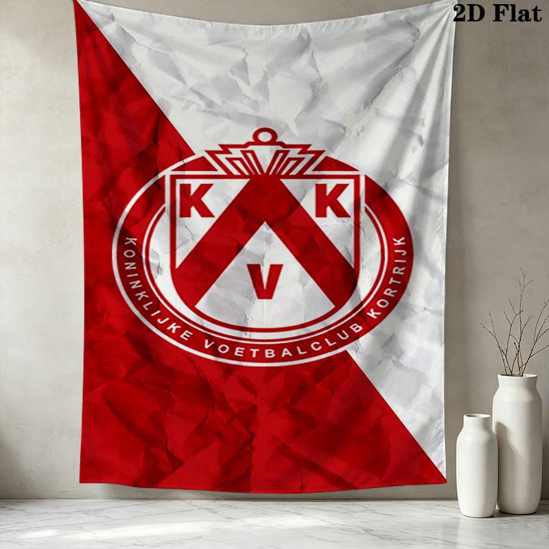 KV Kortrijk Wall Tapestry Aesthetic Wall Hanging Printed Fabric Blanket Decorative Tapestries for Bedroom Living Room Home Decor