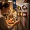 Hollow-Out Mid-Autumn DIY Lantern Fridge Magnet Chinese Style Hand Assemble Lantern Kit  New Year