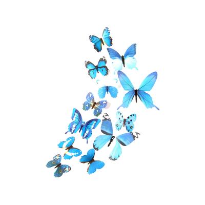 Vlinders Stickers Kunst Versieren Kleurrijke Woonkamer 3D Achtergrond Versiering Huishouden DIY Sticker Binnen Muurstickers Behang