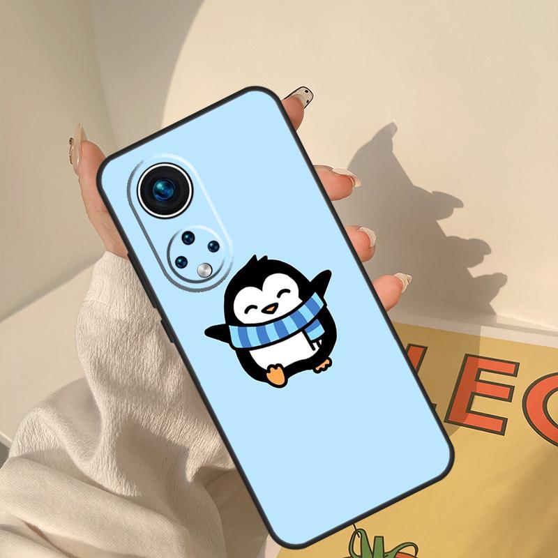 Cartoon Penguin Case For Honor Magic 5 6 7 8 Pro Cover For Honor 400 200 Lite 50 70 90 X8a X8b X9a X9b X9c