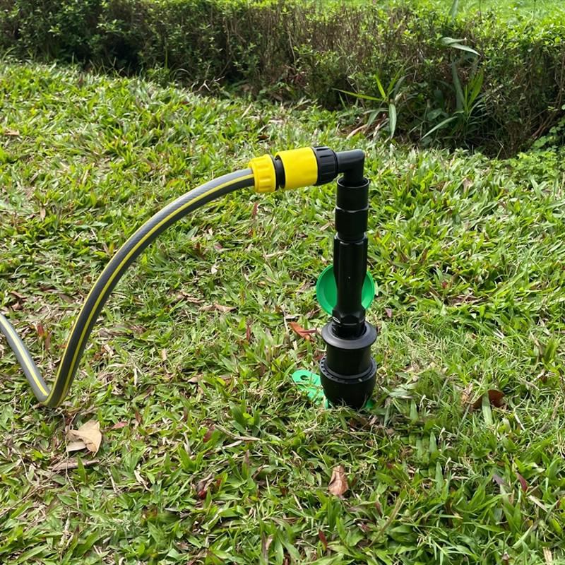 6-Point Lawn Water Valve with 1-Inch Connector for Quick Landscaping