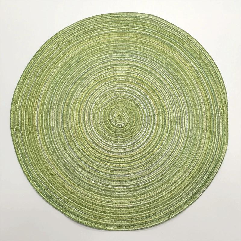 1PCS Round Coaster Minimalist Style Cotton Yarn Cup Mat Woven Mug Placemat Washable Heat Resistant Table Mat For Dining Table
