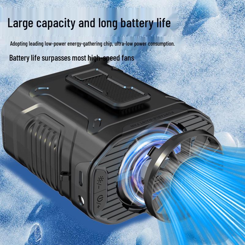 Portable USB Rechargeable Waist & Neck Fan with High Wind Power