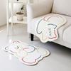 Imitation Cashmere Rug Living Room Carpet Non Slip Wear Resistant Bedroom Decoration Cartoon Fluffy Soft High Quality White Rug 