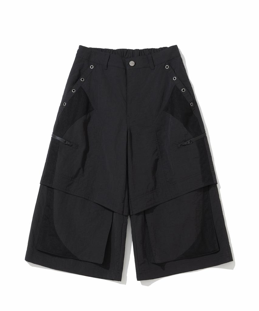 NOT4NERD W Utility Mesh Panel Pants - Black