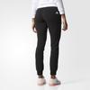 Adidas Logo Cuffed Fashion Casual Knitted Sports Pants Women Pants Black BK5469